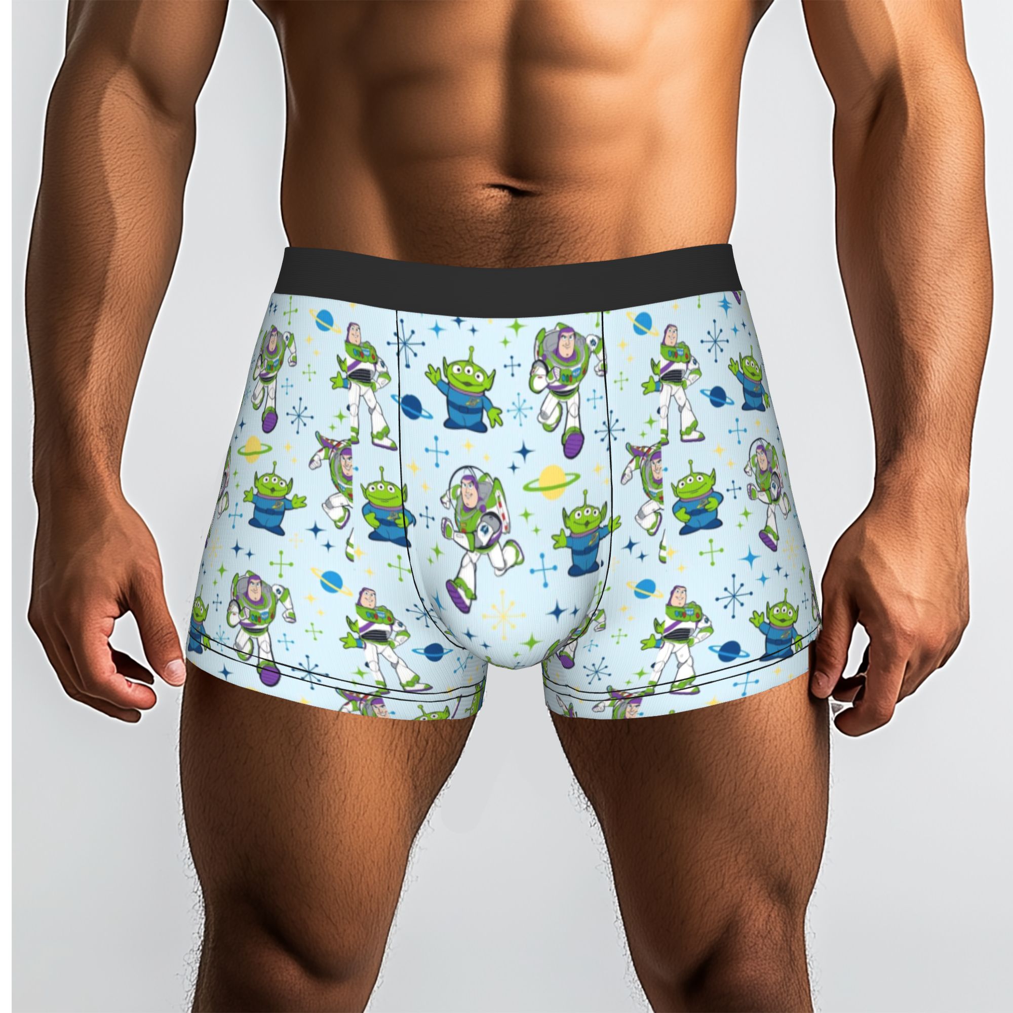 Boyshort Underwear - Męskie bokserki z elastycznej tkaniny, miękkie