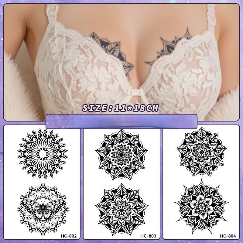 Nipple Cover Pasties - Tymczasowe tatuaże z ziół na biust,