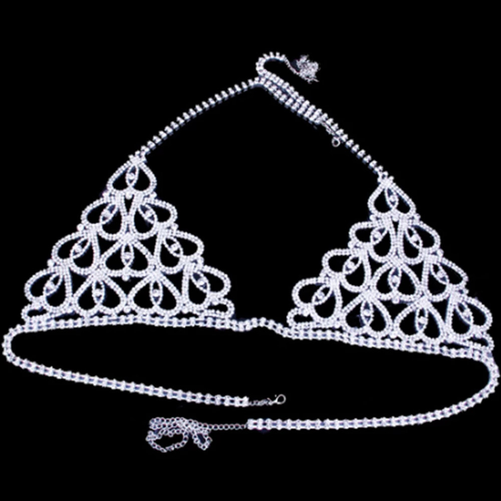 Moda Rhinestone Heart biustono – Thong Bikini Women recenzja i cena