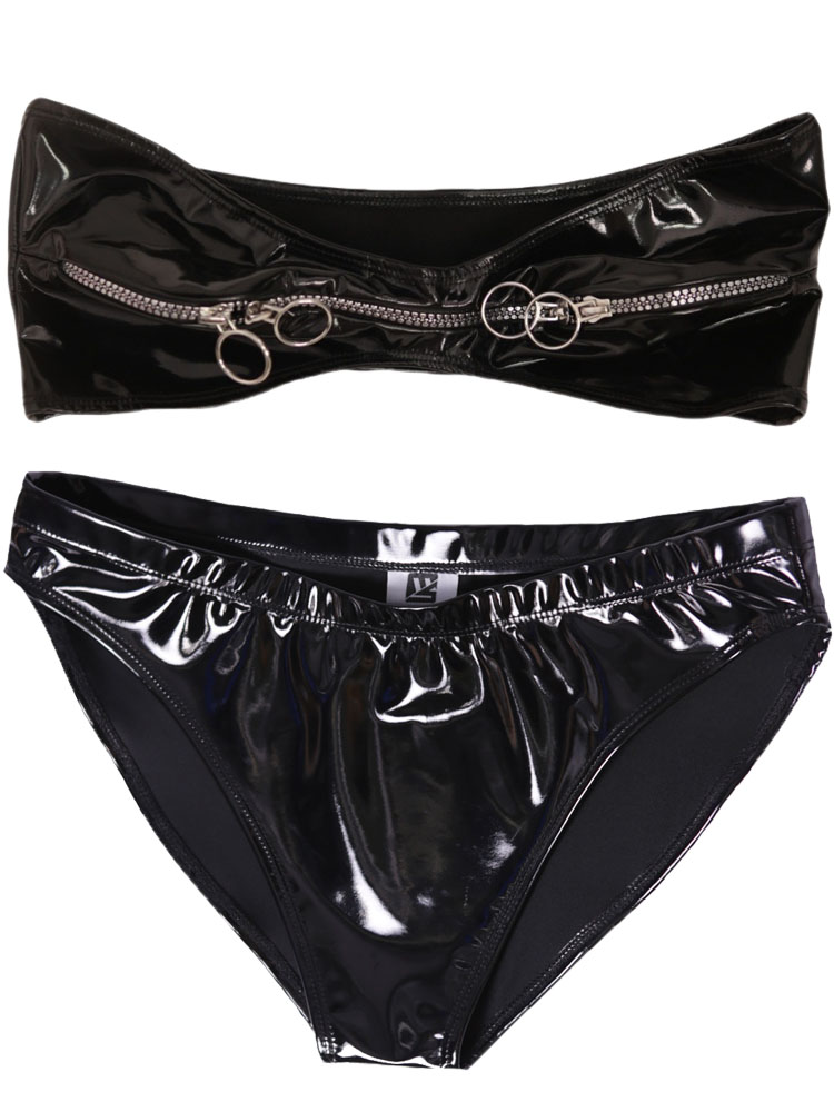 Zestaw z PVC o efekcie mokrego – Thong Bikini Women recenzja i cena